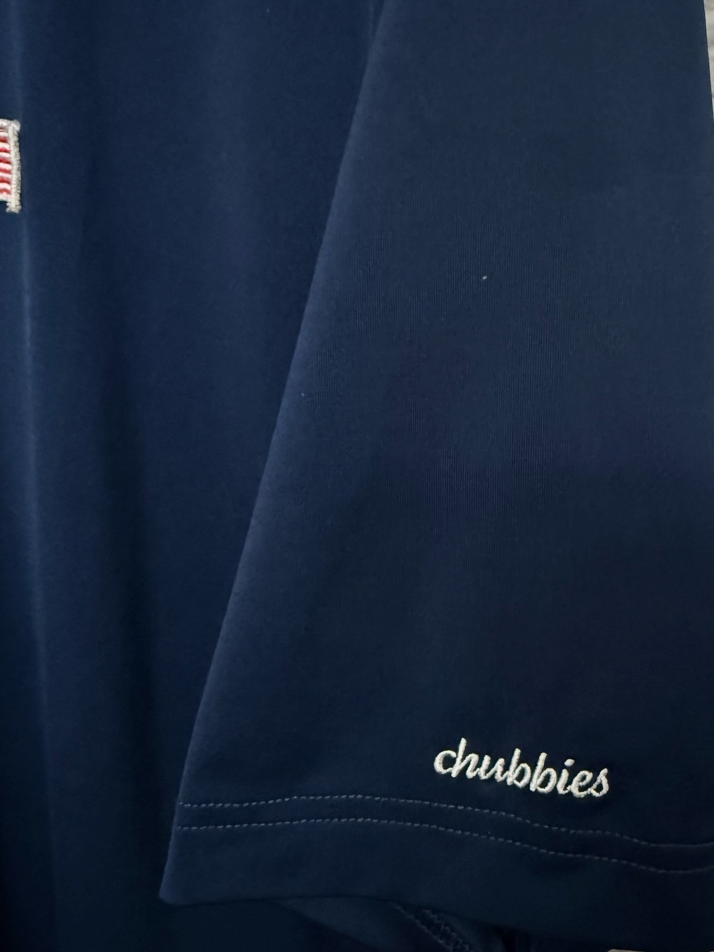 Chubbies “The Out of the Blue” Performance Polo on Navy size XL - Picture 6 of 7